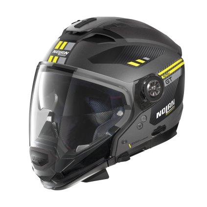 Moto helma Nolan N70-2 GT Bellavista N-Com Flat Lava Grey 20 (Barva Šedá, Velikost L)