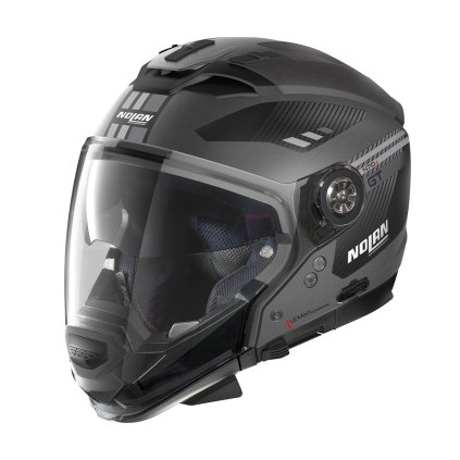 Moto helma Nolan N70-2 GT Bellavista N-Com Flat Lava Grey 21 (Barva Šedá, Velikost 2XL)