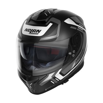 Moto helma Nolan N80-8 Ally N-com Flat Black 38 (Barva Černá, Velikost M)