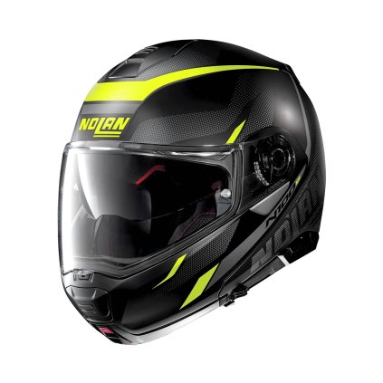 Moto helma Nolan N100-5 Lumiére N-Com Flat Black 37 (Barva Černá, Velikost 2XS)