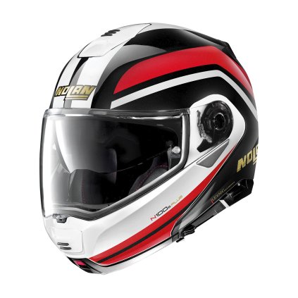 Moto helma Nolan N100-5 Plus Anniversary N-com Metal Black 40 (Barva Černá, Velikost S)