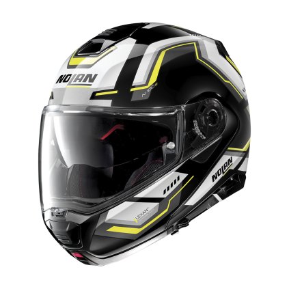 Moto helma Nolan N100-5 Upwind Glossy Black N-Com 62 (Barva Černá, Velikost M)
