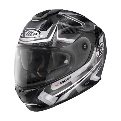 Moto helma X-Lite X-903 Ultra Carbon Warmflash N-Com Carbon 62 (Barva Carbon, Velikost M)