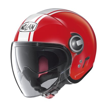 Moto helma Nolan N21 Visor 06 Dolce Vita Corsa Red 96 (Barva Bílá, Velikost 2XS)