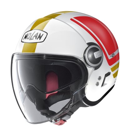 Moto helma Nolan N21 Visor Flybridge Metal White 67 (Barva Bílá, Velikost L)