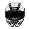 Moto helma Nolan N87 Plus Distinctive N-Com Metal White 22 (Barva Bílá, Velikost 2XL)