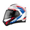 Moto helma Nolan N100-6 Surveyor Metal White/Blue N-COM 24 (Barva Modrá, Velikost M)