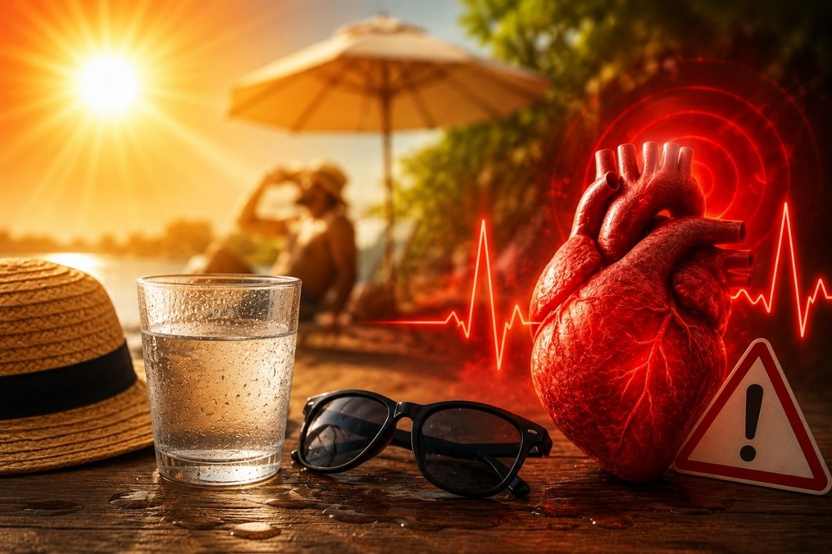 Kardiologiczny pacjent lub przebyty zawał? Dlaczego w upały zawał jest bliżej, niż nam się wydaje?