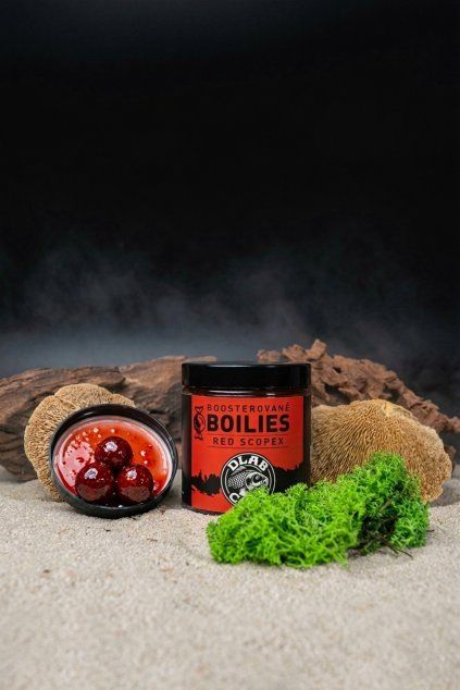 Red Scopex boosterované boilies
