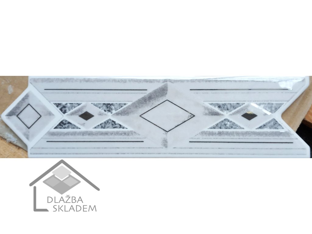 Deceram Action Topas Grau Listela 6x20