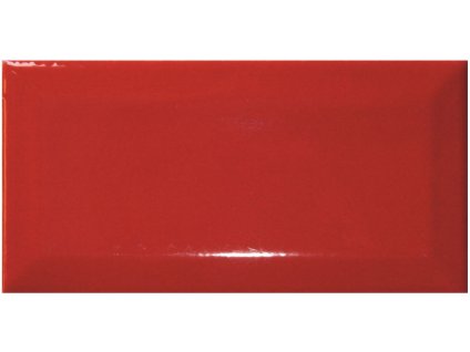 El Barco Biselado Rojo Brillo 7,5x15 (snížená jakost)