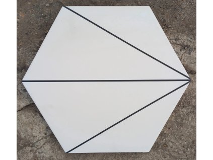Deceram PAM Fabila Decor2 Blanco 25,8x29 Hex