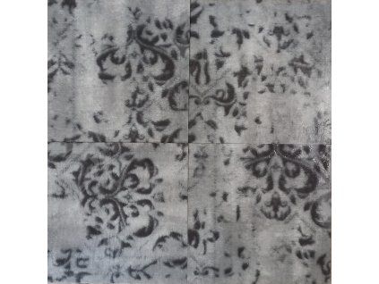 Gigacer Krea Patchwork B Silver (Damask) MIX 60x60 4,8mm Rett.