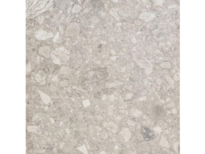 Deceram Outdoor DONR Grey Terrazzo Vit 80x80 Rett. (tl. 2cm)