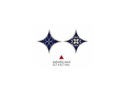 Borja RusNatCer Pirita Estrella Azul Cotto 6,7x6,7