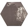 Equipe Hexatile Brillo Gris Oscuro 17,5x20