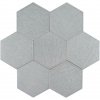 Deceram Albatross Hex Grey 17,5x20,2 Deco Random MIX