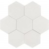 Deceram Albatross Hex Cream 17,5x20,2 Deco Random MIX