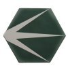 Deceram Palma Green Decor HEX 14x16