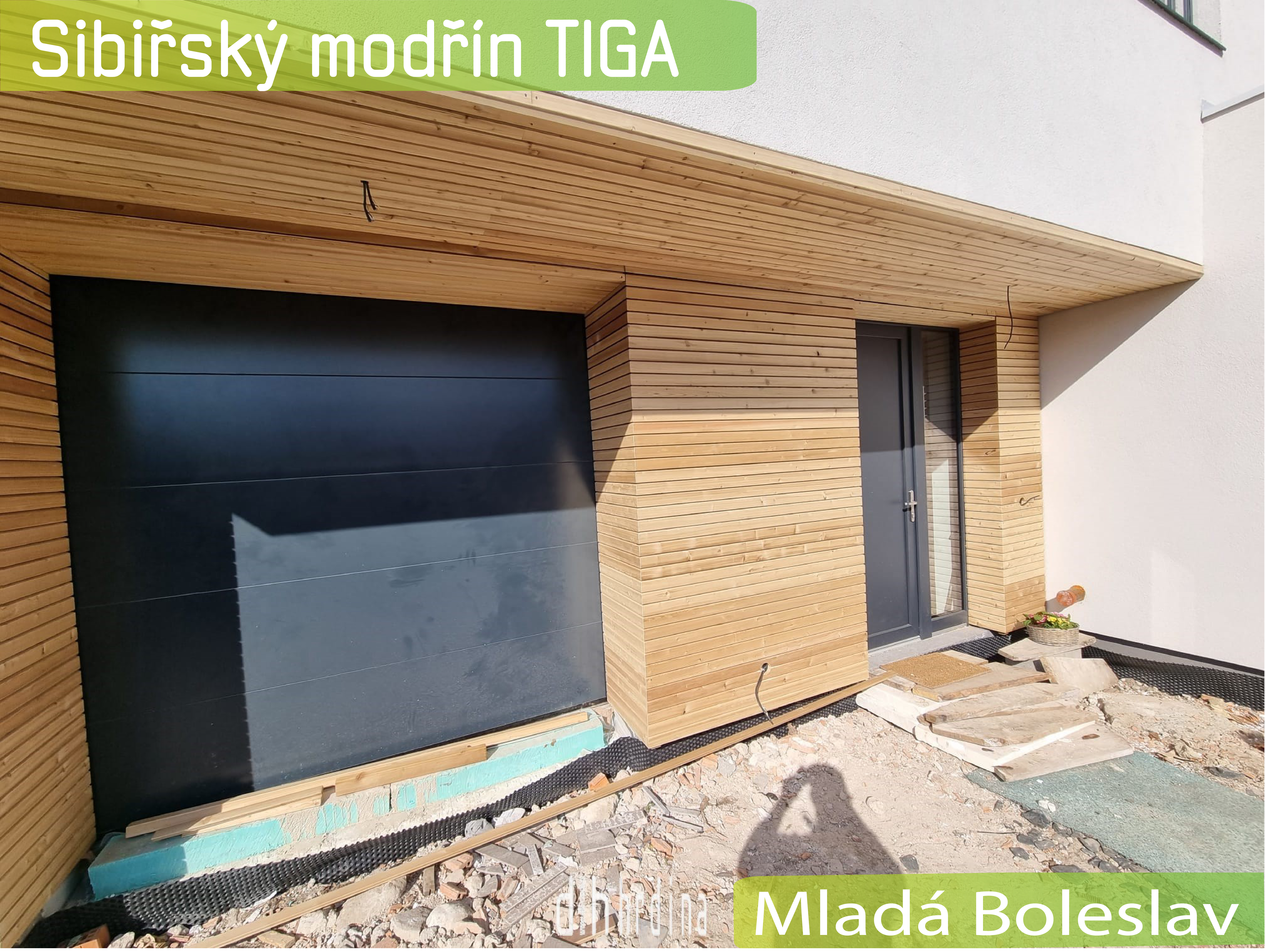 Dřevěná Fasáda Sibiřský modřín rombus TIGA Mladá Boleslav 2023