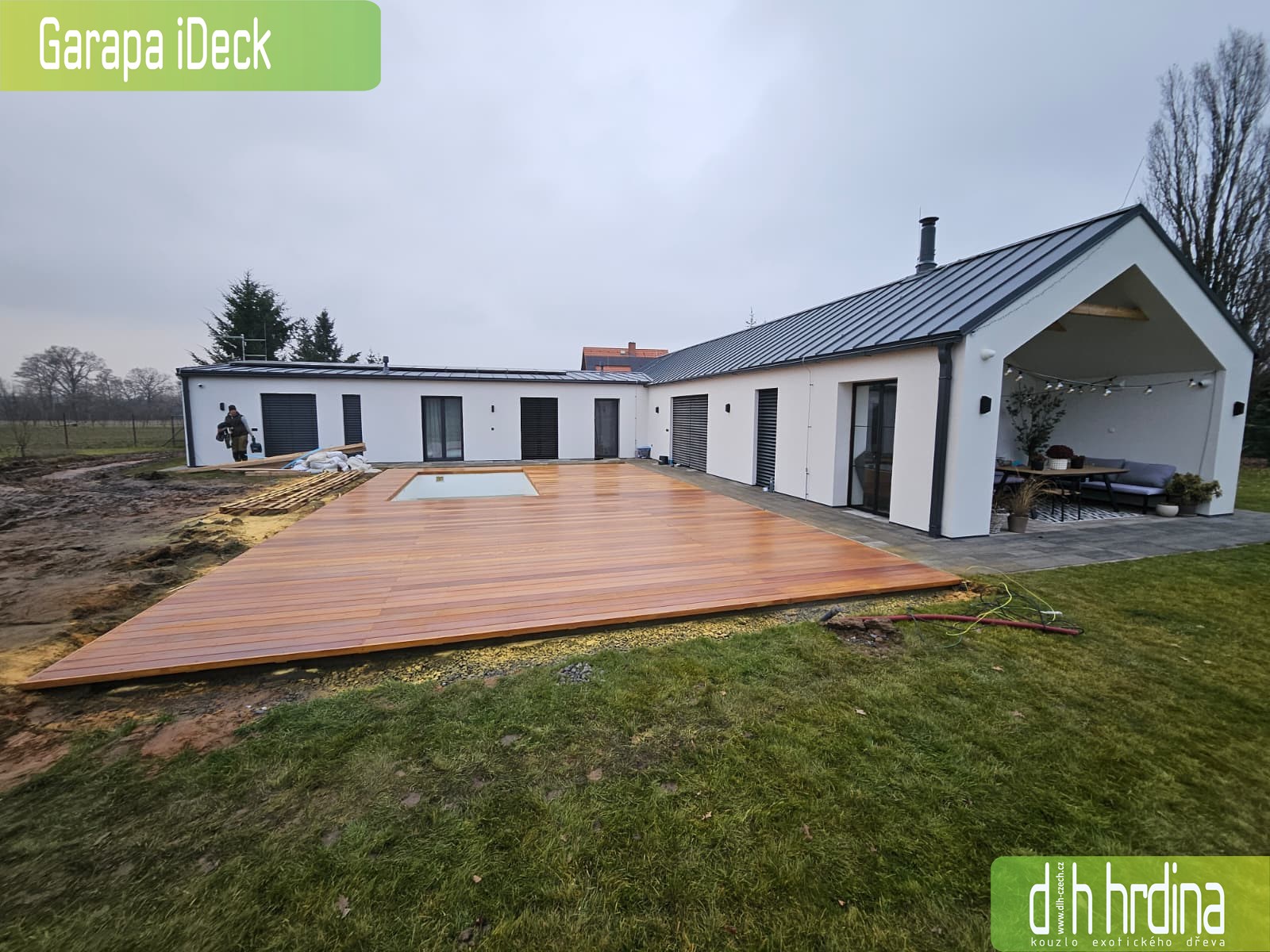 Dřevěná terasa Garapa iDeck 75 m2 Poděbrady