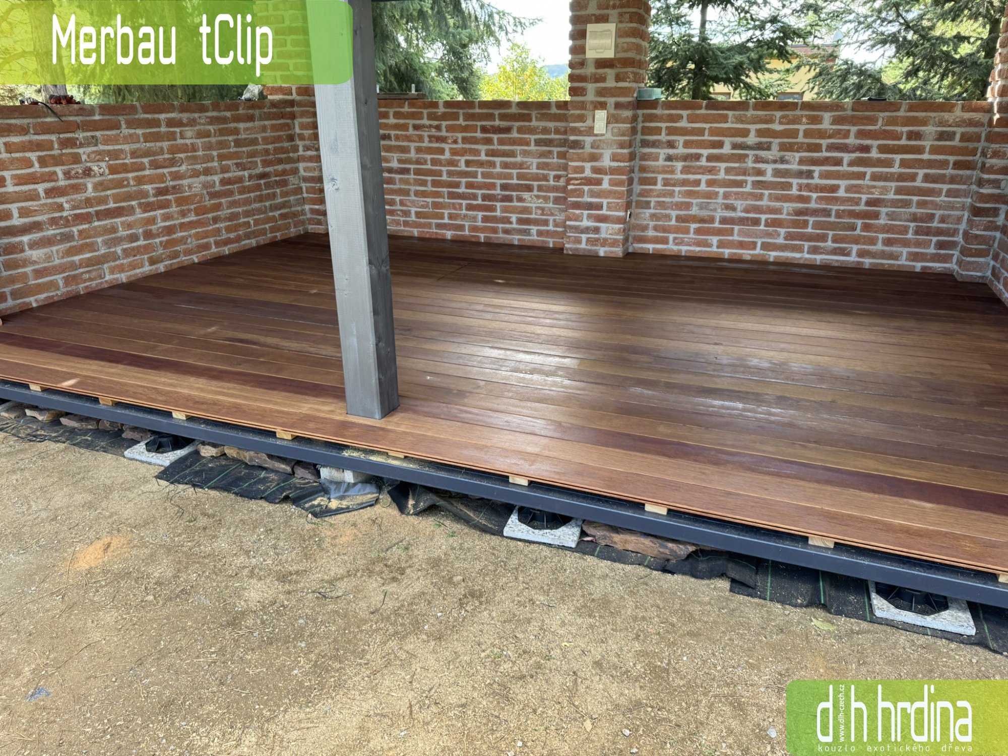 Dřevěná terasa: Merbau tClip Brno 2025