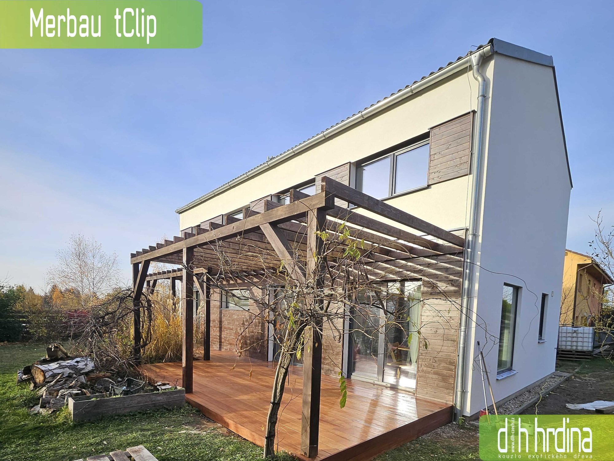 Dřevěná terasa: Merbau tClip Úvaly 2025