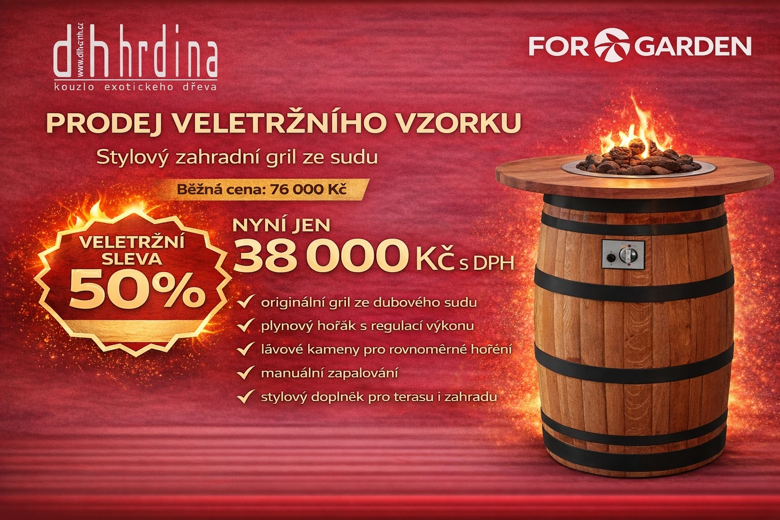 Prodej výstavního vzorku grilu