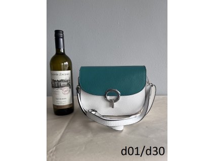 2527 kabelka malá d01 bílá d30 zelená