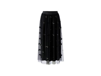 Oui síťovaná černá sukně 97107 b.9990