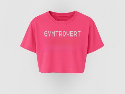 Gymtrovert – Silná. Sústredená. Sama sebou. (Farba Pink, Veľkosť XL)
