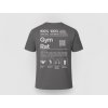 Gym Rat – Tričko pre mužov, čo majú gym ako druhý domov (Farba Charcoal, Veľkosť 3XL)