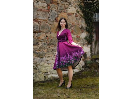 Šeříkové  Julie - bavlněný úplet - 100cm