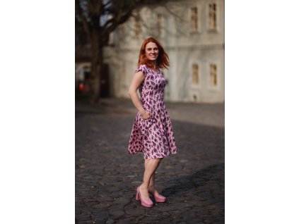 Šeřík na broskvové  Laura krátký rukáv - 100 cm