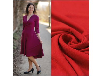 Červené PRÁVĚ CHYSTÁME  Amelie - 100cm - bambus