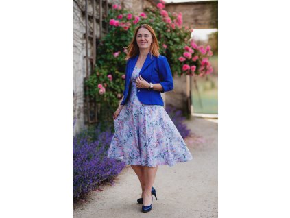 Královsky modré - Audrey - delší