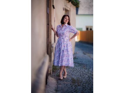 S kvítím košilovky - Lara - 110cm