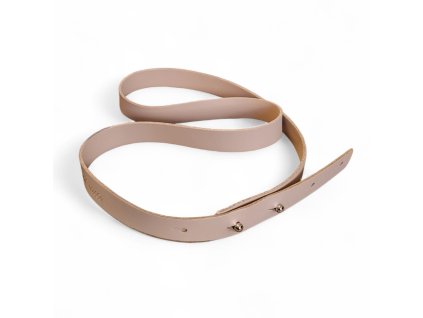 Béžový hladký - kožený pásek