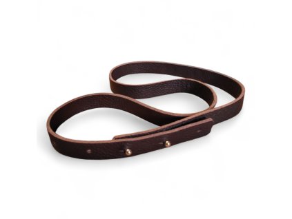 Tmavě hnědý struktura - kožený pásek