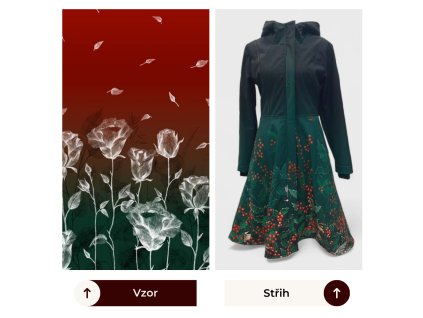 Růže rudá+smaragd - Stella - PRODLOUŽENÁ varianta