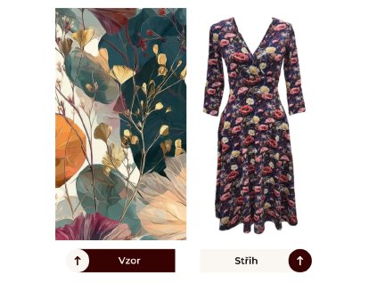 Petrolejovo-zlatá abstrakce - Amelie