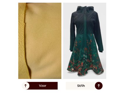 Tlumená žlutá - Stella - PRODLOUŽENÁ varianta