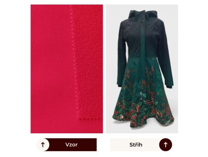 Jasnější červená - Stella - PRODLOUŽENÁ varianta