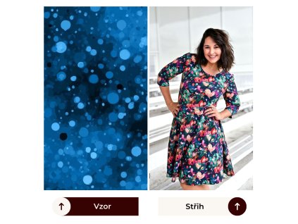 Modré bublinky - Laura - 105cm