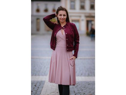 Burgundy/bordó - Bomber