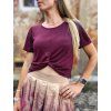 Burgundy - Roxie top