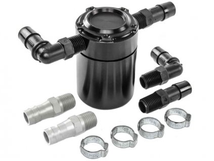 Steeda Black Billet S550 Mustang Oil Separator GT/GT350 (2015-2020)