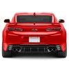 big rear bumper diffuser with fins matte black chevrolet camaro 2016 2023 (2)