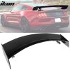gt500 style track pack rear wing spoiler gloss black ford mustang 2015 2016 2017 2018 2019 2020 4