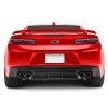 big rear bumper diffuser matte black chevrolet camaro 2016 2023 3